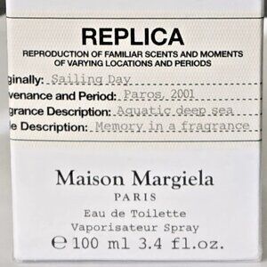 $170-Maison Margiela Replica Sailing Day 3.4 oz EDT 22XN1YH -Authentic & Sealed
